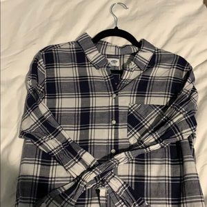 Navy flannel